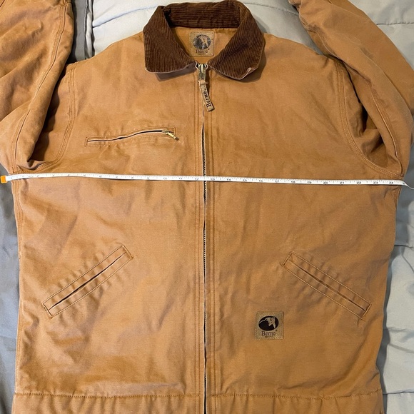 Berne Men’s Duck Canvas Lined Full Zip Detroit Style Jacket Size Medium - Picture 13 of 15